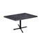 Holland Bar Stool Co 30" Tall OD211 Black Table Base 30" x 30" Foot 30" x 48" Black Steel Top by the HollBar Stool Co. OD211-3030BWOD3048BlkStl - alternate 1